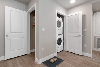 Model Washer and Dryer at Alivia Apartments in Whittier CA